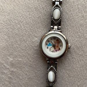 Vintage Barbie watch with cats-eye stones